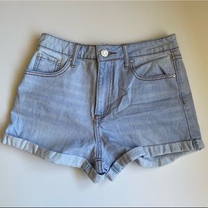 High Waisted Denim Shorts